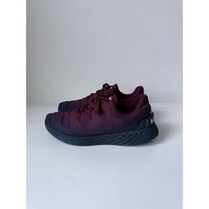 Nobull Ripstop Runner Running Shoes Mens 9.5 Burgundy Blue Trainers Low